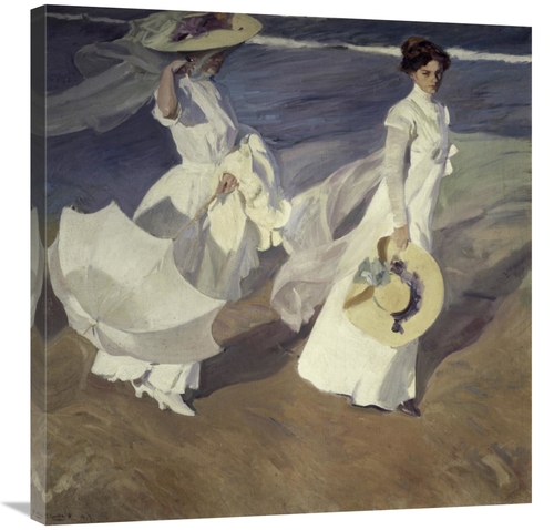 Global Gallery GCS-280130-30-142 30 in. Stroll to the Edge of the Sea 