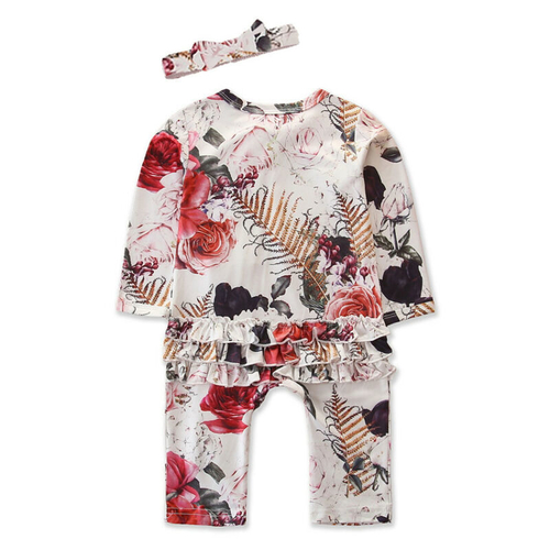 0 18M Infant Baby Girl Cotton Romper Clothes