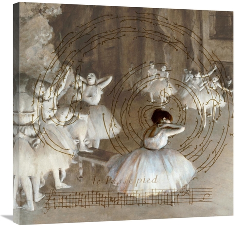 Global Gallery GCS-453936-3030-142 30 x 30 in. Degas Dancers Collage 2