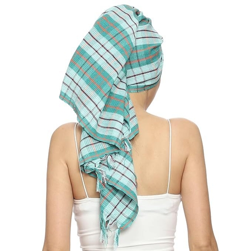 Bath Towel Check Large Size Soft and Comfortable for Men, Women in