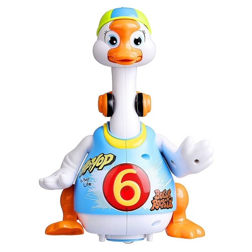 AZImport PS828 Blue Dancing Hip Hop Goose Development Musical Fun Toy&