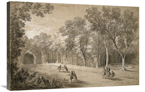 Global Gallery GCS-453912-2436-142 24 x 36 in. Park Scene Art Print - 