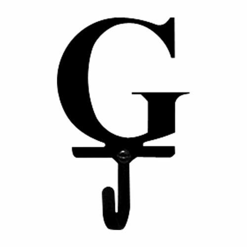 Wrought Iron Letter G Wall Hook Small