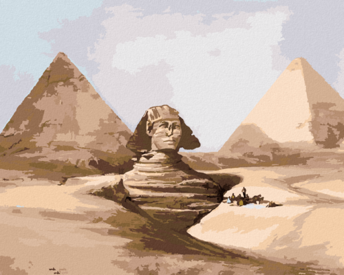 Paint by Numbers - SPHINX AND PYRAMIDS EGYPT