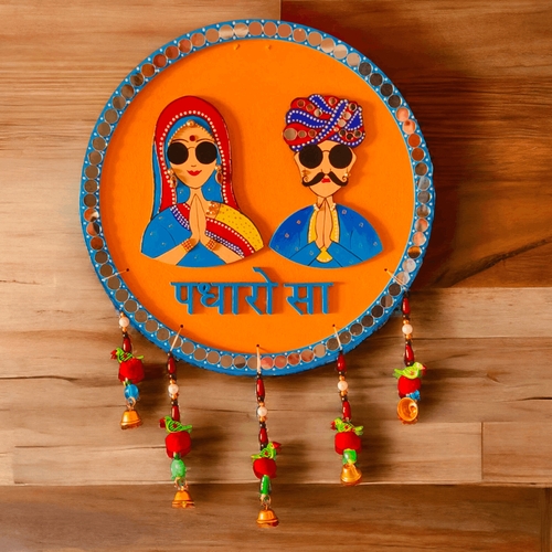 Padharo Sa sunglasses couple, handicraft, home decor wall frame 02