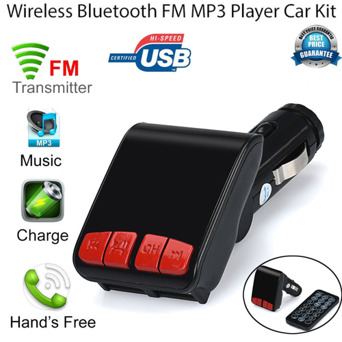 Bluetooth Handsfree Car Kit Wireless LCD FM