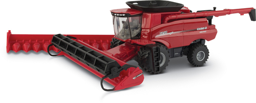 ERTL ERT44166 Case 7250 Combine with 12-Row Corn Head Draper Grain Hea