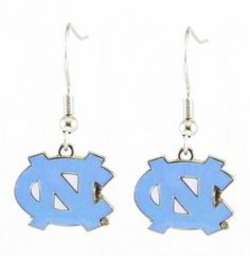 North Carolina Tar Heels Earrings State Design