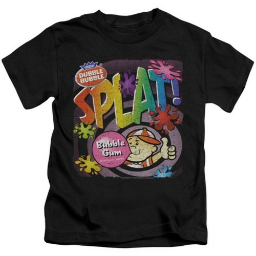 Trevco Dubble Bubble-Splat Gum - Short Sleeve Juvenile 18-1 Tee - Blac