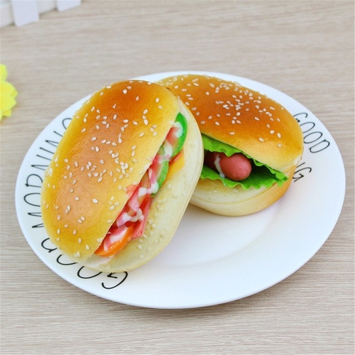 antistress  Cute Hamburger Squishy Slow Rising