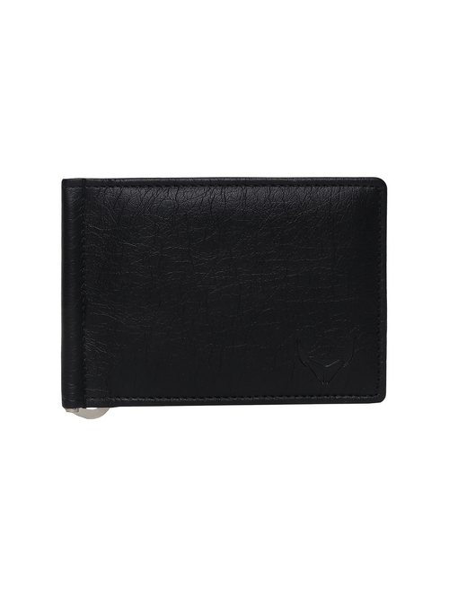 Men Black Leatherette Wallet