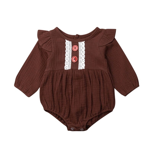 Pudcoco Autumn Newborn Baby Girl Casual Solid