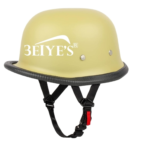 German Style Motorcycle Helmet, Thin Skull Cap Half Helmet for Adult