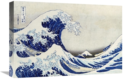 Global Gallery GCS-266563-22-142 22 in. The Great Wave of Kanagawa Art