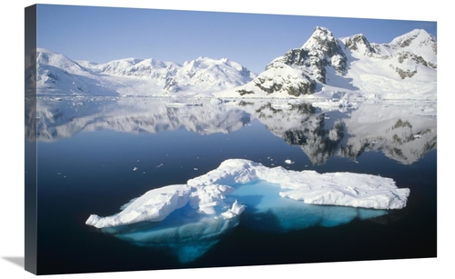 Global Gallery GCS-451350-2030-142 20 x 30 in. Ice Floe & Mountains&#4