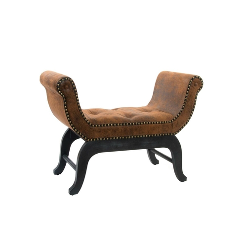 Bench DKD Home Decor   Brown PU (90 x 41 x 67 cm)