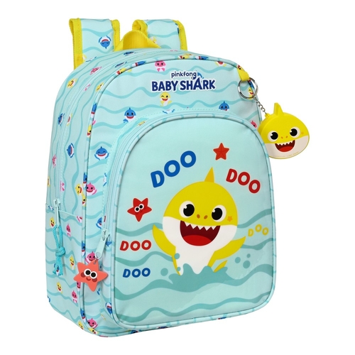 School Bag Baby Shark Beach day Light Blue (26 x 34 x 11 cm)