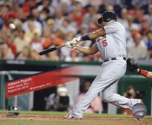 Photofile PFSAAMQ06601 Albert Pujols 400th Home Run 2010 Action Sports