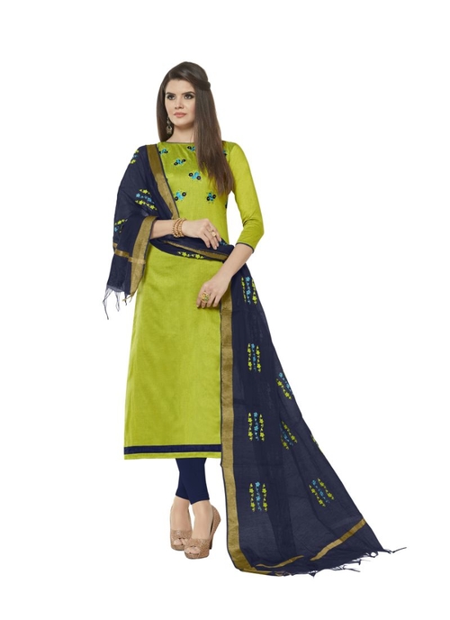 Generic Women's Slub Cotton Salwar Material