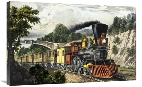 Global Gallery GCS-277176-36-142 36 in. Express Train Art Print - Curr