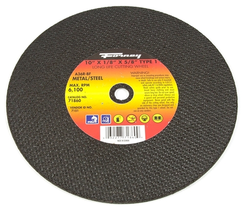 Forney Industries 2407666 10 x 0.12 in. Metal Type Chop Saw Blade