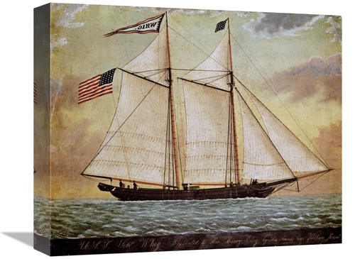 Global Gallery GCS-267633-16-142 16 in. The Schooner Whig Art Print - 