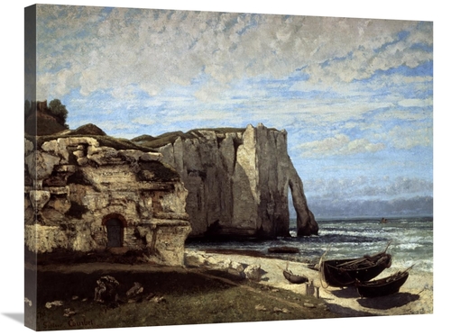 Global Gallery GCS-277131-30-142 30 in. Cliffs of Etretat After a Stor