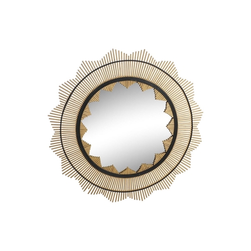 Wall mirror DKD Home Decor Brown Black Bamboo Natural Colonial 90 x 2