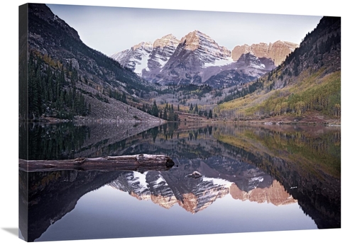 Global Gallery GCS-395915-2432-142 24 x 32 in. Maroon Bells Reflected 