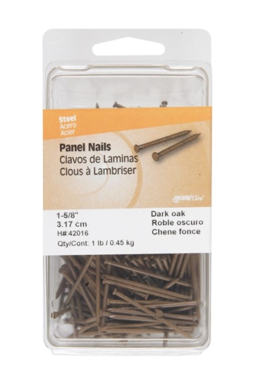 Hillman 42016 1 lbs Panel Nails  Dark Oak - 1.625 in. - 