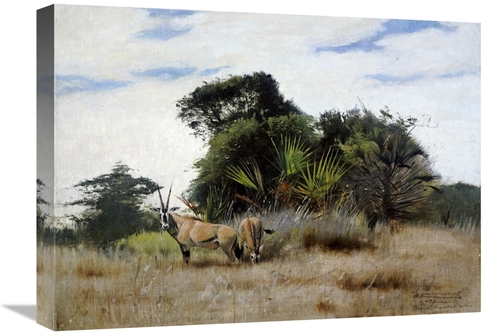 Global Gallery GCS-268205-22-142 22 in. Gemsbok Oryx Art Print - Wilhe