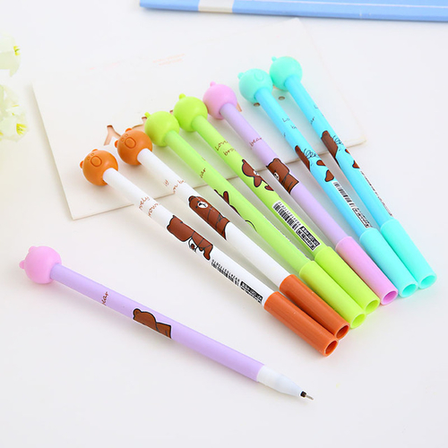 4pcs/Lot Stationery Cute Bear gel pens Gel-Ink Pen