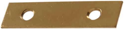 3 in. Solid Brass Mending Plate, Bright