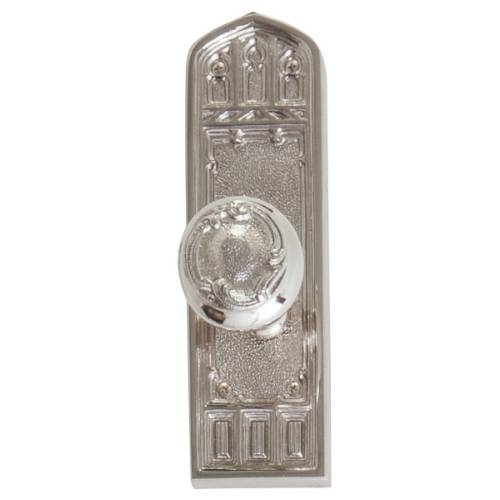 Brass Accents D04-K582A-LFT-486 Interior Door Plate Passage Set- 2.75 