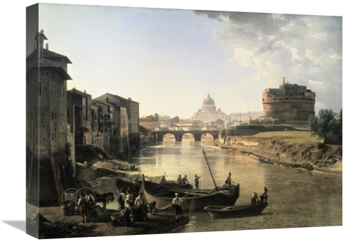 Global Gallery GCS-277088-22-142 22 in. Rome, Castel San Angelo Ar