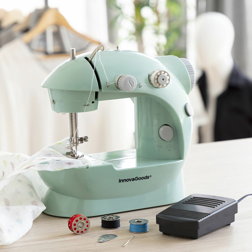 Mini Portable Sewing Machine with LED, Thread Cutter and Accessories