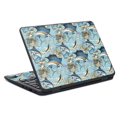 MightySkins HPCH11G1-Island Fish Skin for HP Chromebook x360 11 in. G1