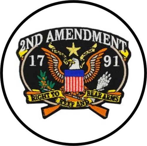 3 Inch Cloth Patch 2nd Amendment 1791