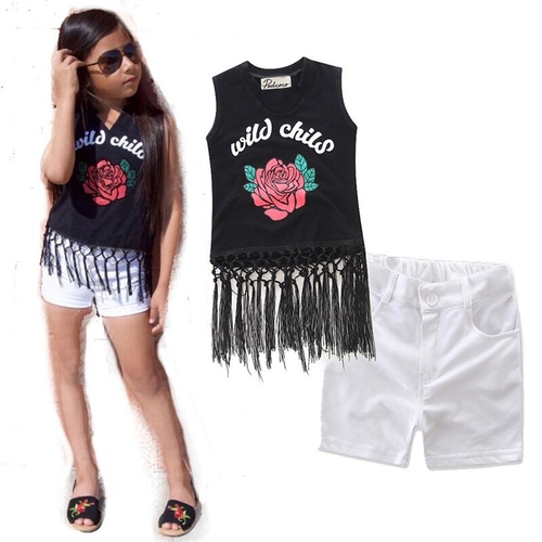 Girls Fashion Clothing Sets New 2017 Brand Girls