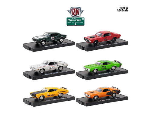 Drivers 6 Cars Set Release 50 In Blister Packs 1/64 Diecast Model Cars
