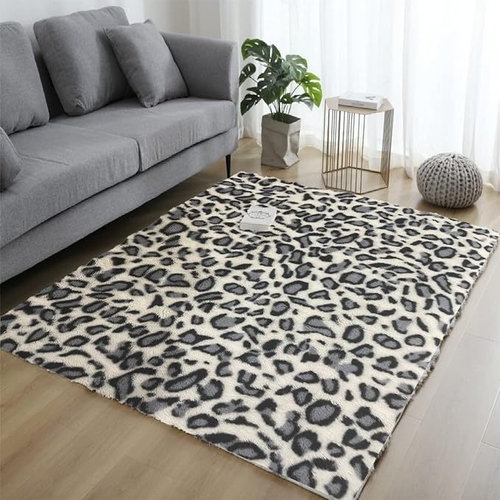 CottonFry Faux Sheepskin Fur Area Rugs Round Fur Throw Rug Floor Mat