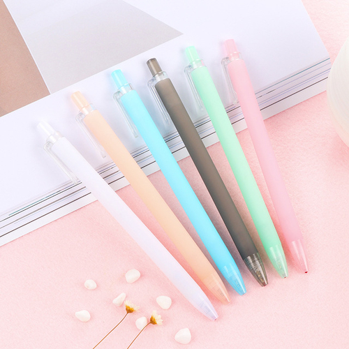 4Pcs Cute Black Gel Pen Neutral Signature pen
