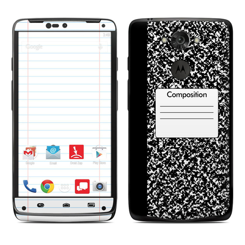 DecalGirl MDTU-COMPNTBK Motorola Droid Turbo Skin - Composition Notebo