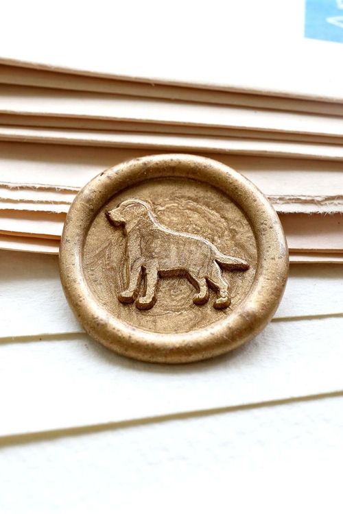 Labrador Wax Seal Stamp /Golden Retriever dog wax seal Stamp kit