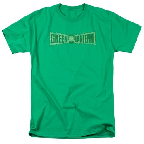 Trevco Green Lantern-Flame Logo Short Sleeve Adult 18-1 Tee, Kelly