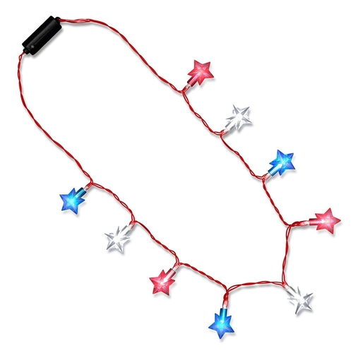 Blinkee PSSLN Patriotic Star String Lights Necklace