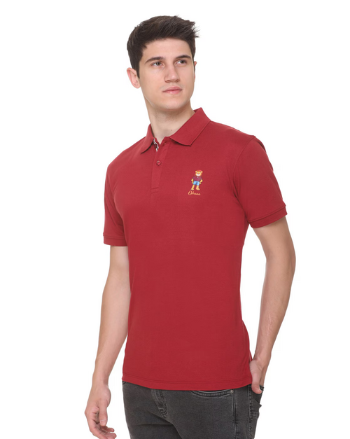 Slim Fit Polo T-shirt Red