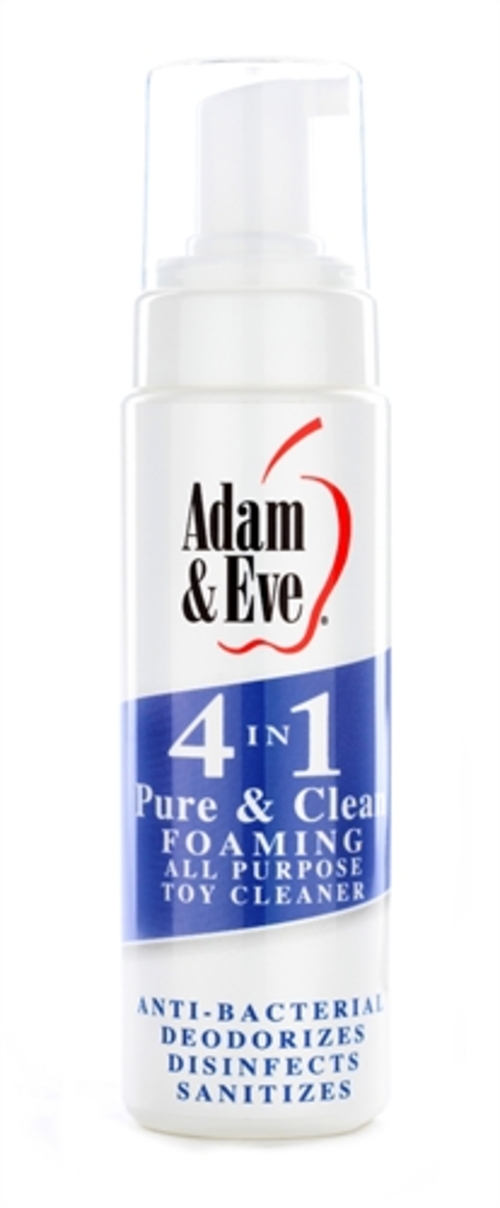 Adam and Eve 4 in 1 Pure and Clean Foaming Toy  Cleaner 8 Oz