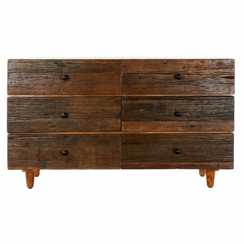 Chest of drawers DKD Home Decor Natural Dark brown Acacia Recycled