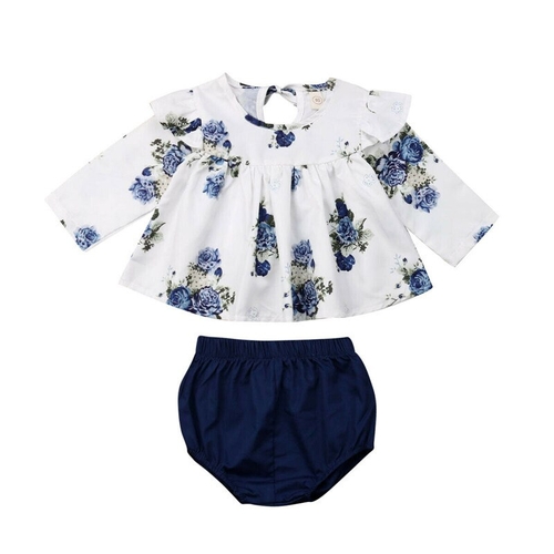 US Summer Newborn Baby Kid Girl Clothes Tops